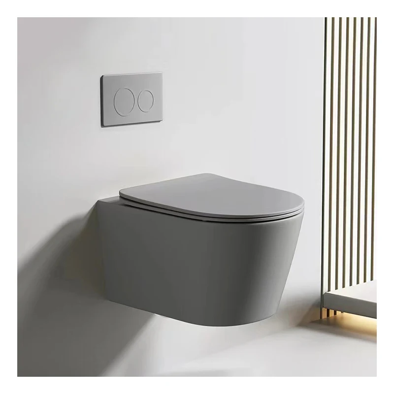 Quality Choice European Style Bathroom Sanitary Ware Ivory Color WC Toilets Water Flush Tank Wall Hang Mount Toilet Bowl