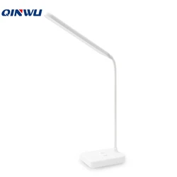 kids student white pink mini touch dimming folding design portable rechargeable adjustable USB modern led desk lamp for study