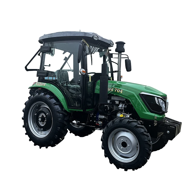 China New Farm Equipment Tractors 4wd 4x4 70hp With Attachments