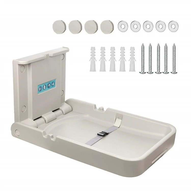
Hospital foldable baby diaper basket changing station change table mat for baby wall mounted for parents taking care 