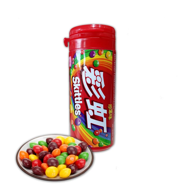 Красочные конфеты Кислые Конфеты Skittles Фруктовые Конфеты Оригинальные 30 г