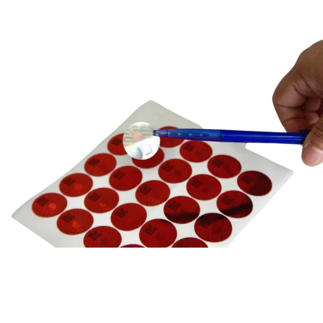 Laser Labels Reflective Foil Hologram Sticker Adhesive Holographic Rainbow Adhesive Custom Logo Printing Customized Packaging