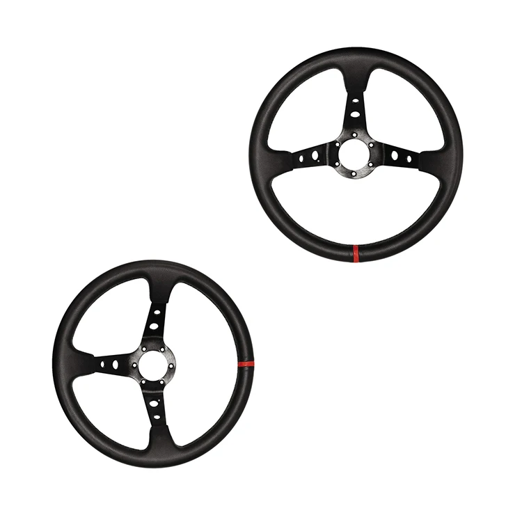 Custom Black Steering Wheel 350mm 13 Inch Aluminum Alloy car steering wheel