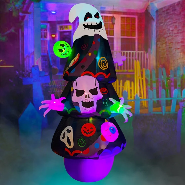 Праздничное Надувное украшение 10 футов наружное освещение двора Декоративный Надувной призрак на Хэллоуин надувные украшения
