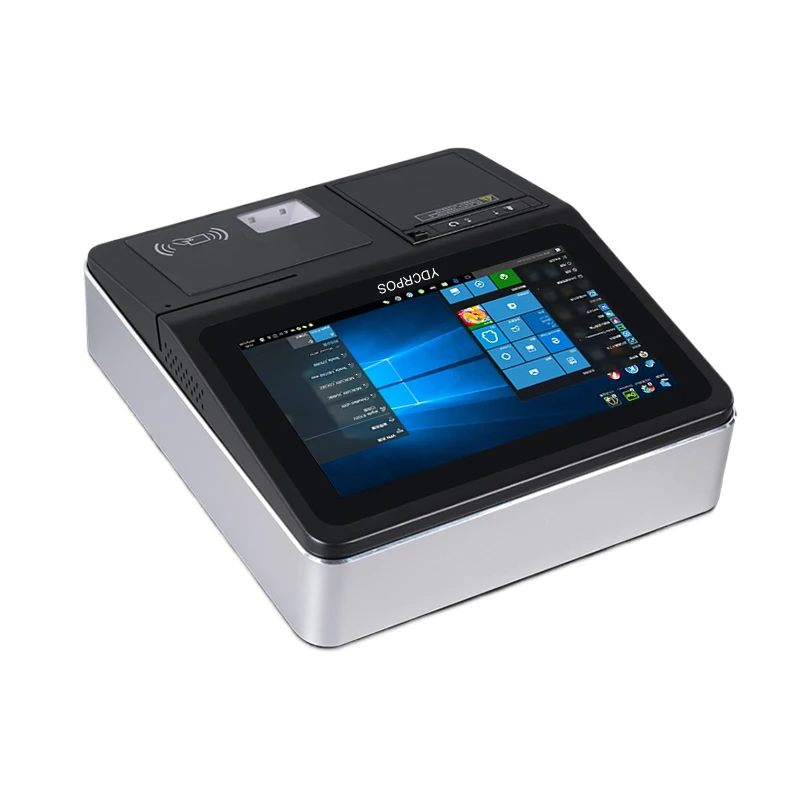 11.6 Inch Wall Mounted Desktop Touch Screen Pos System Cashier Machine with 2D Scanner Thermal Printer