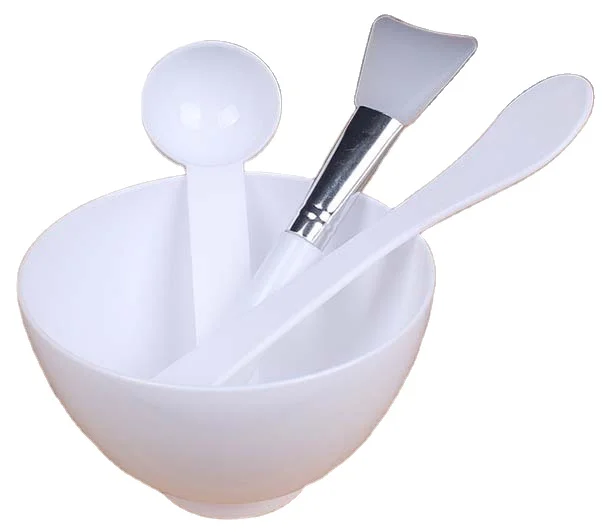 SAIYII Hot Sales White Silicone Mask Bowl Brush DIY Cosmetic Spa Mud Face Mask Brush Bowl Spoon Spatula Set For Clay Mask