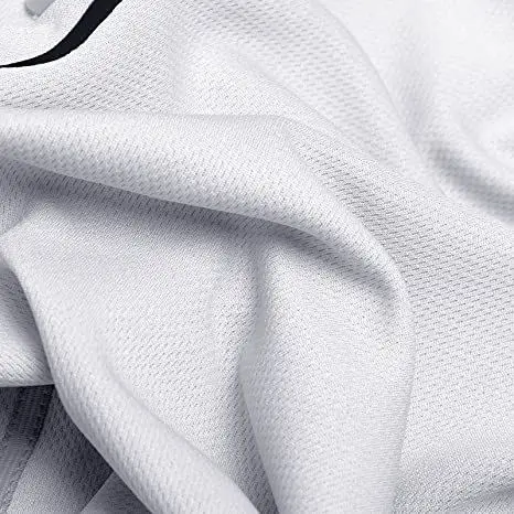 MONETCAT Custom Blank Black White Full Button Baseball Jersey Mesh/Interlocking Fabric Polyester Thermal Printing