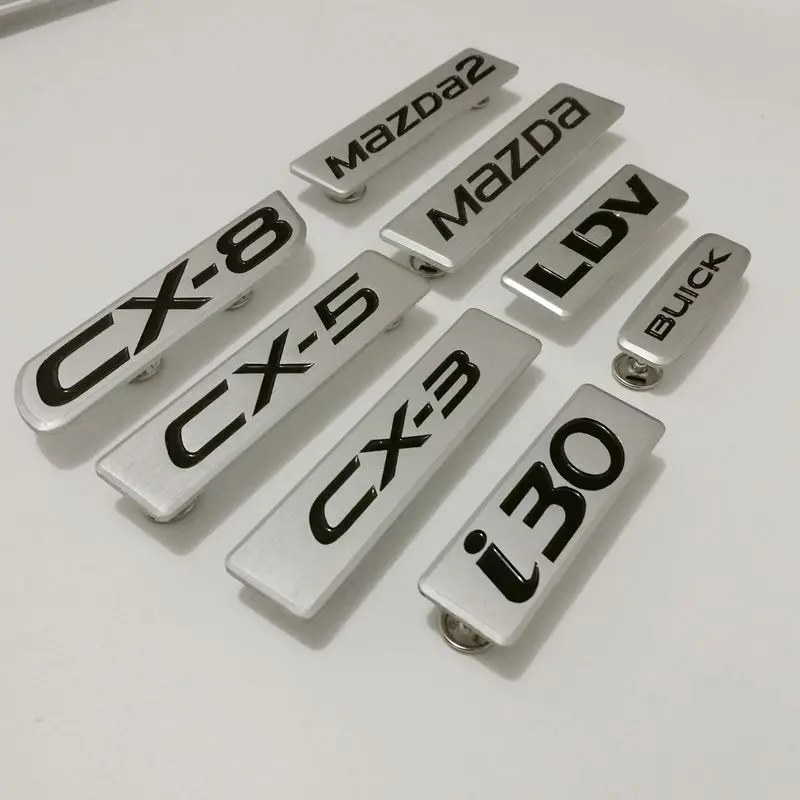 Custom Premium Aluminum Alloy Logo Car Floor Mat Emblem Badge for Corolla