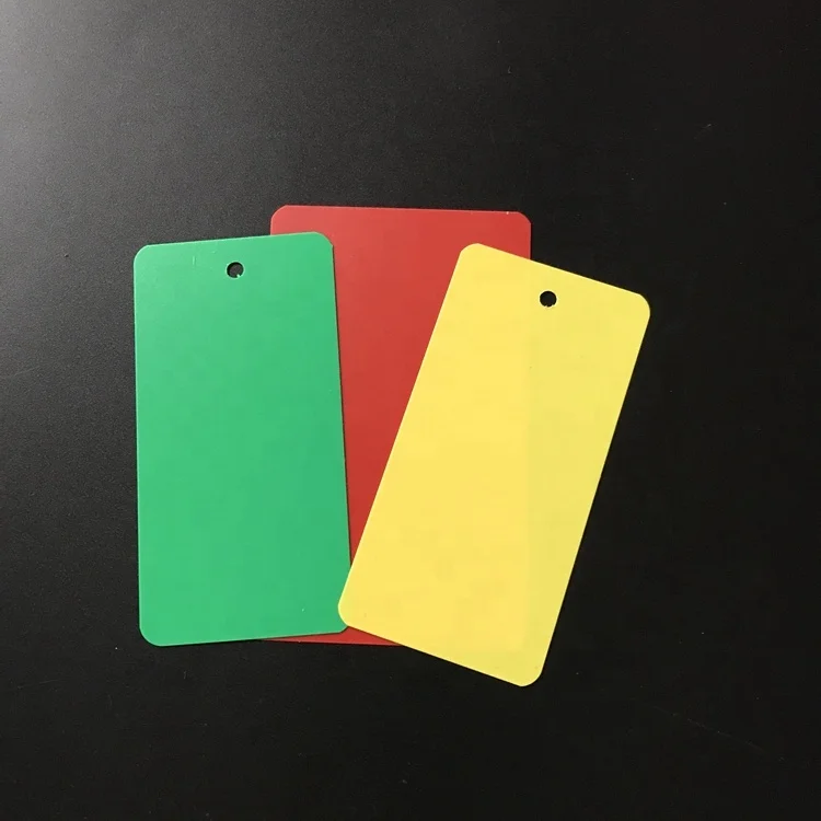 Custom PVC Plastic Cable Hang Tags For Cables