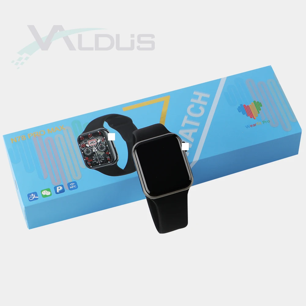 Valdus 2022 Cheap NFC N78 Pro Max SmartWatch Price Wearfit Pro reloj inteligente Wearable Device Series 7 8 Smart Watch