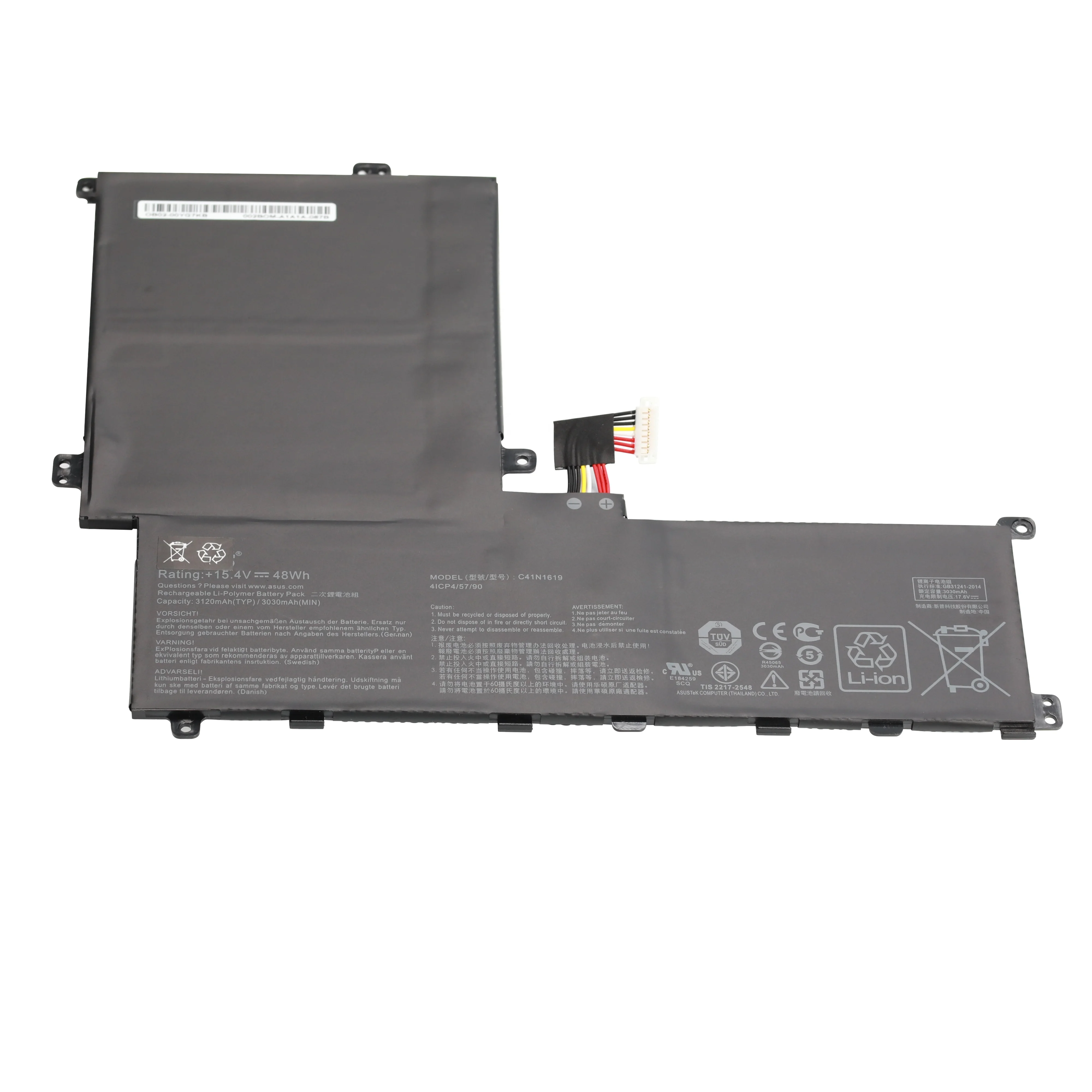 Laptop Battery C41PKCH 15.4V 48WH Batteries For Asus B9440 B9440UA7200 Pro B9440 B9440UA Series Battery C41N1619