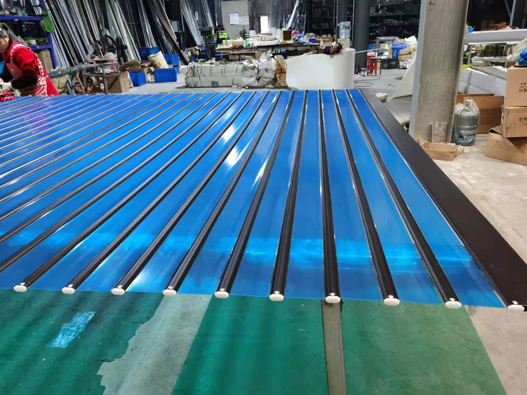 Modern commercial polycarbonate transparent slat automatic roller shutter door aluminum rolling shutters doors