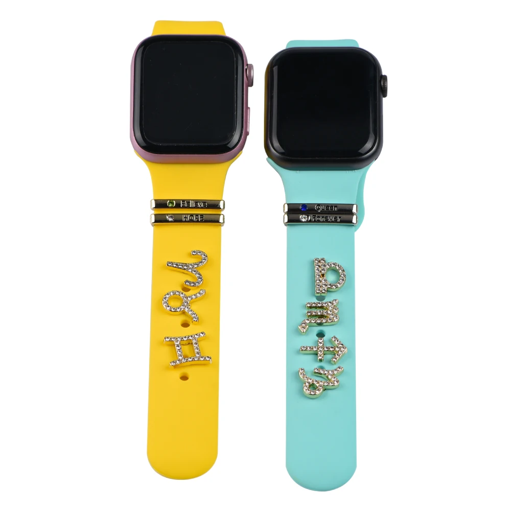 New Design Elastic Rubber wristband Silicone Band for i Smart Watch Series 7 5 6 Strap Bracelet 44mm 42mm 40mm 38mm