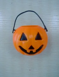 Wholesale plastic  pumpkin candy bucket halloween