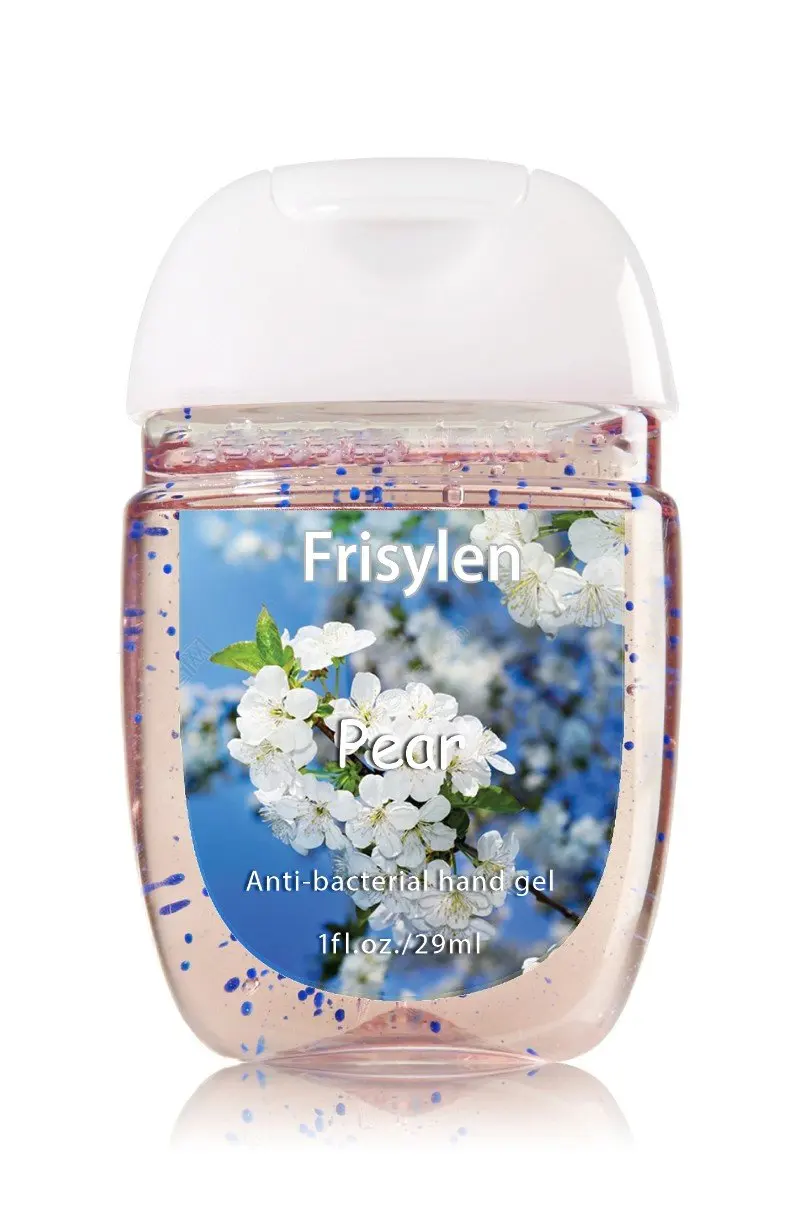 customization logo Wholesale 30ml pocketbac hand sanitizer gel with silicone holder Customized fragrance