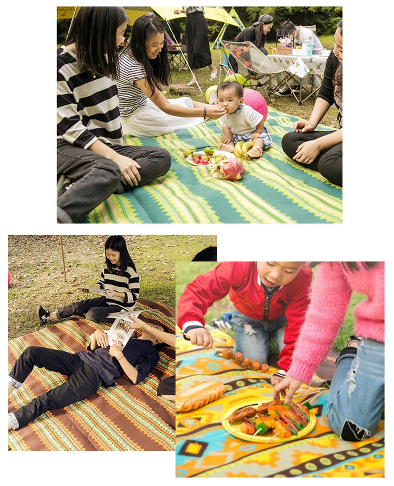 China wholesale market moving travel picnic waterproof PE 210D outdoors portable blanket