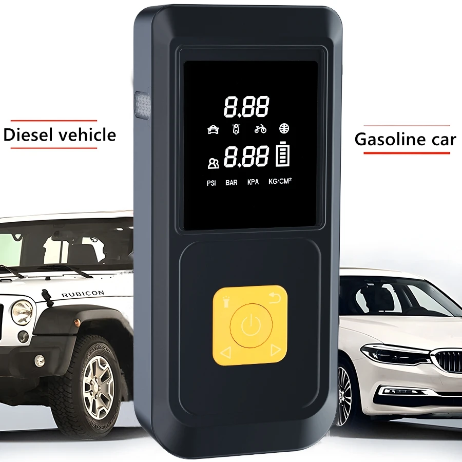 Portable Multifunction Car Jump Starter Outdoor Power Emergency Starter 12V Auto Buster with digital tire inflator