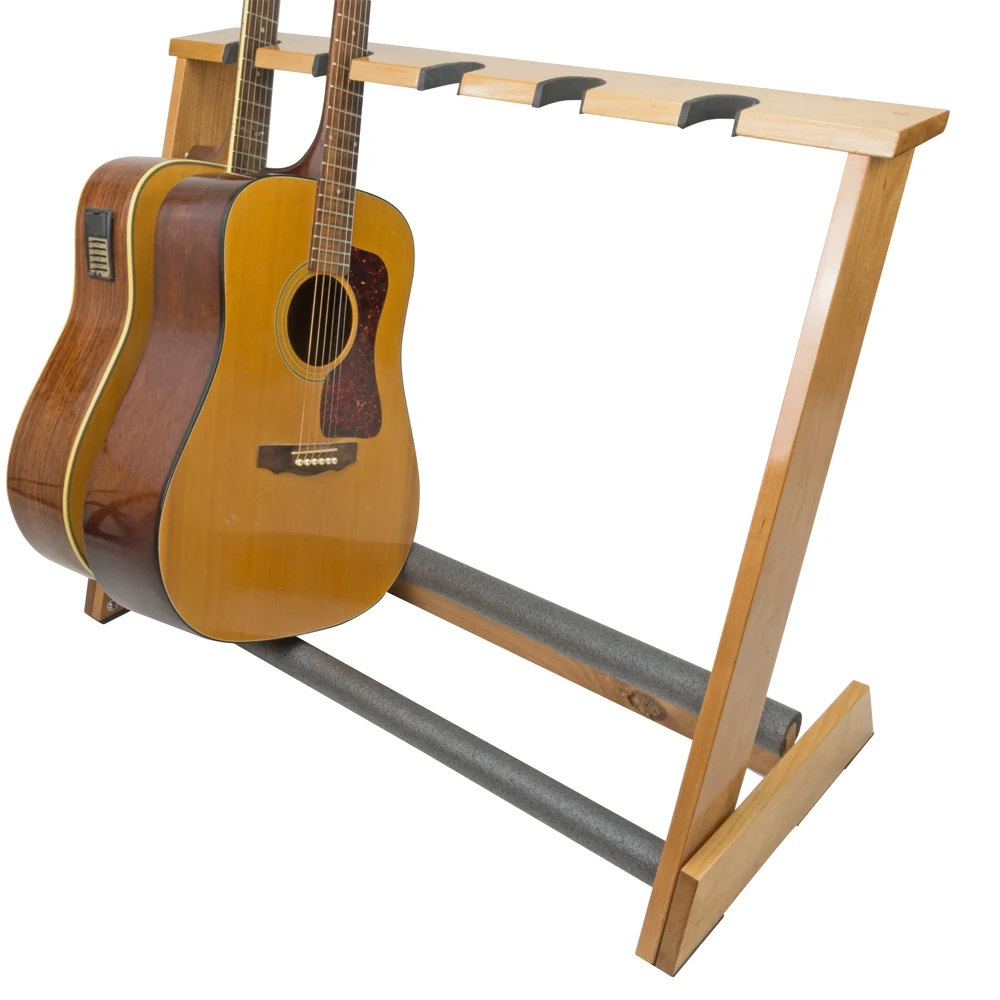 wooden acoustic electric guitar show stand Guitar Case Rack Musical Instrument Store Guitar Storage 6 piece