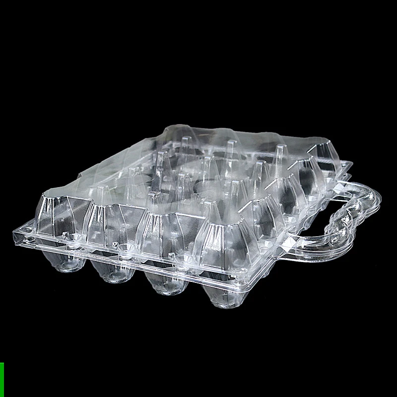 Customized wholesale transparent blister packaging 12 holes plastic quail egg tray