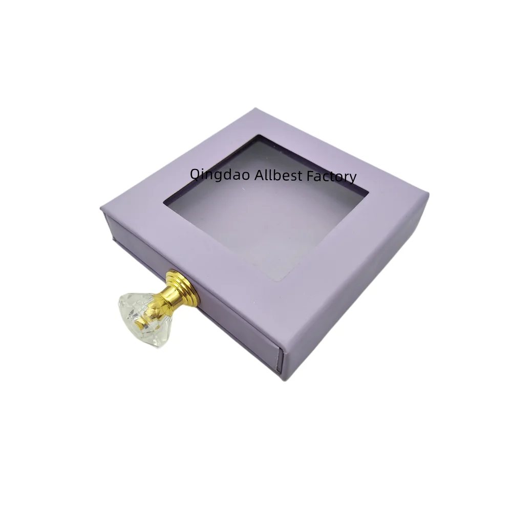 Wholesale Luxury Custom printed LOGO new handbag pair eyelash box pull box eyelash packaging box white