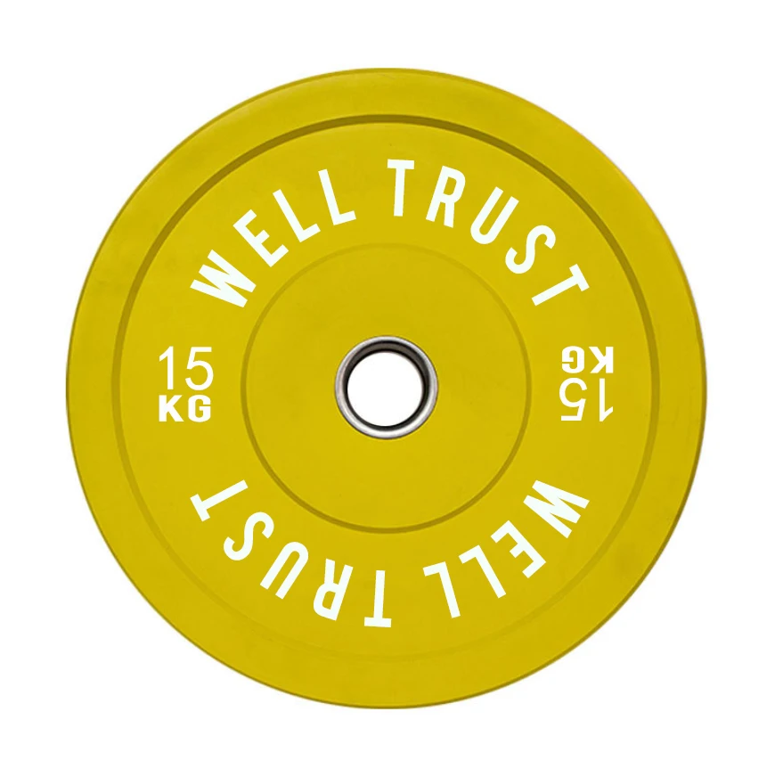 WellTrust Rubber Bumper Plate calibrated weight plates bumper plates weight lifting