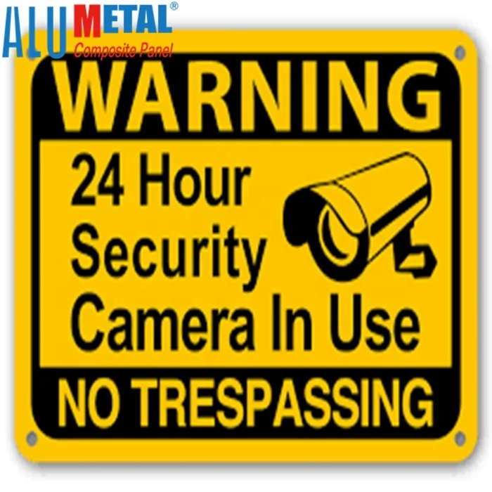 Custom Aluminum Metal Security Yard parking Signs safety road street signs traffic stop wet floor sign boards