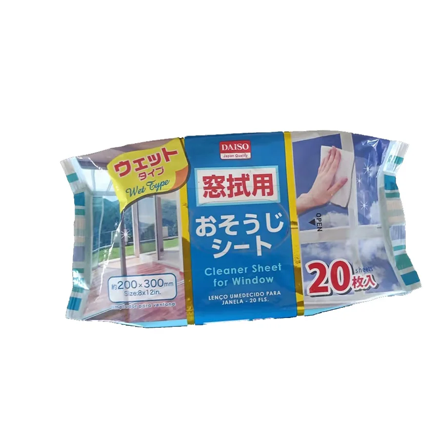 Wet mop pads for floor cleaning, disposable wipe refills for wood, tile, vinyl surfaces for squeegee stick