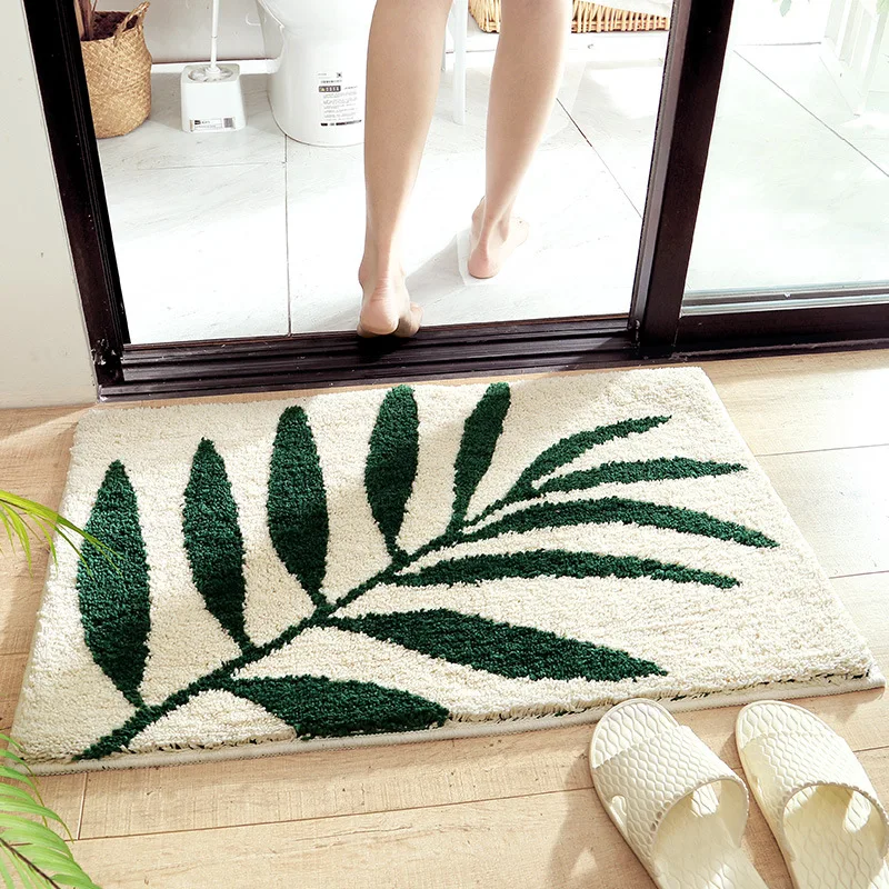 refetone house hold non slip bathroom floor mat Hand Tufted Rug Carpet kitchen living room door mat
