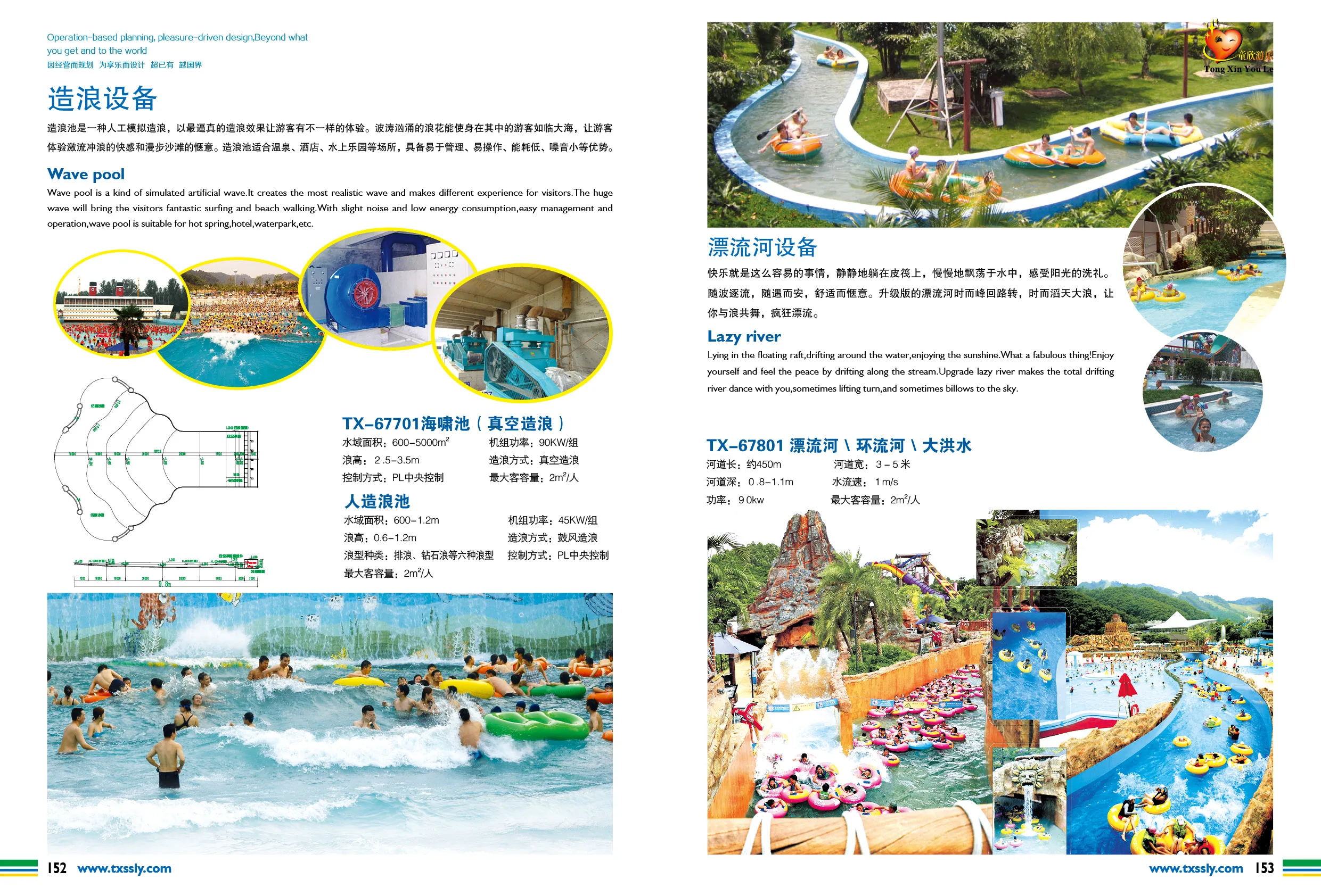 wave making pool machine lazy river crazy river equipment for amusement park outdoor playground