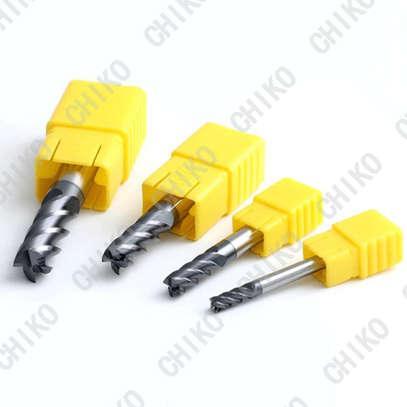 HRC60 4F End Mill Tungsten Steel Milling Cutter CNC Solid Carbide Mill with Coating
