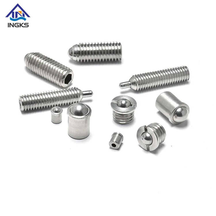High Quality Steel Stainless Steel Customized Hex Slotted Socket Spring Ball Point Screw Plunger