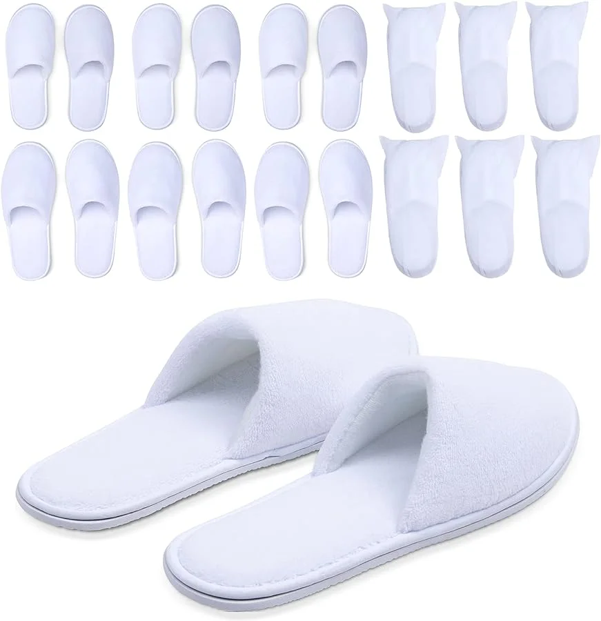 LOGO Embroidery Wholesale Custom Hotel Disposable Bathroom Slippers
