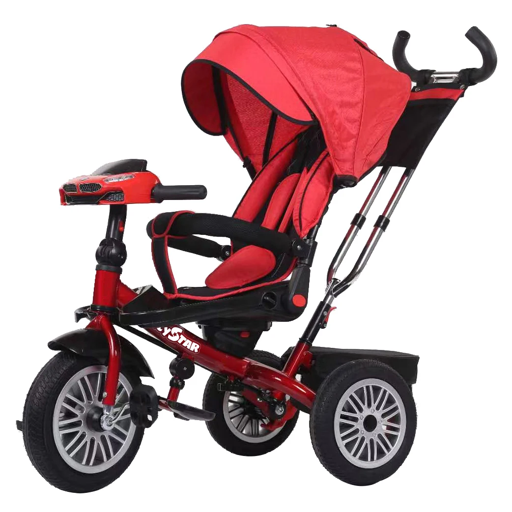 Best Quality Parents Push Baby Walking Tricycle / Kids Tricycle Bike 4 in 1 / Iron Frame Tricycle for Kids 1-6 Years Old