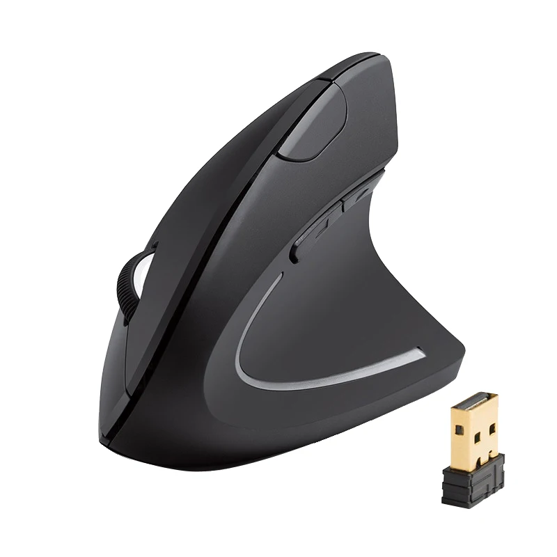 4D wireless vertical ergonomic mouse 2.4G rechargeable optical office mouse