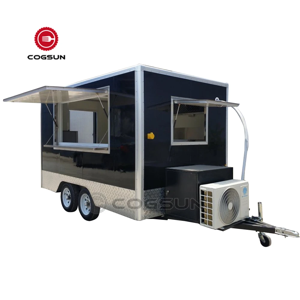 Food Trailers Fully Equipped Us Standards Mobile Kitchen Ice Cream Cart With Wheels Carrito