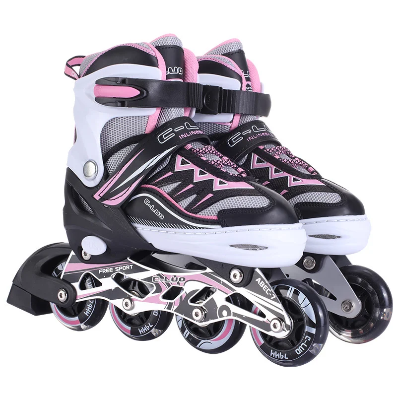 Hot Sale Customized Hard Boot Adjustable Kids Girls Professional Inline Skate