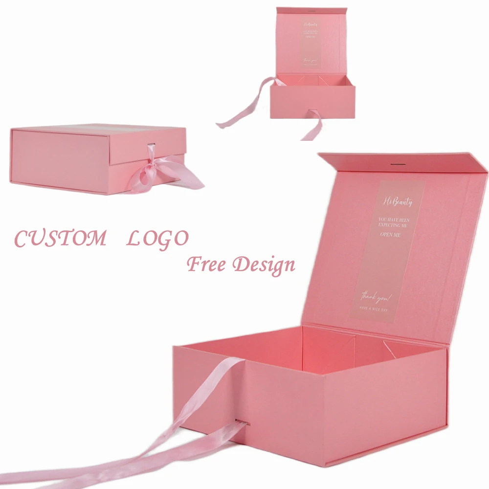 Christmas foldable storage Custom Cardboard Personalized Printed Wedding Apparel Clothes Suit Paper Packaging Gift Box For Dress