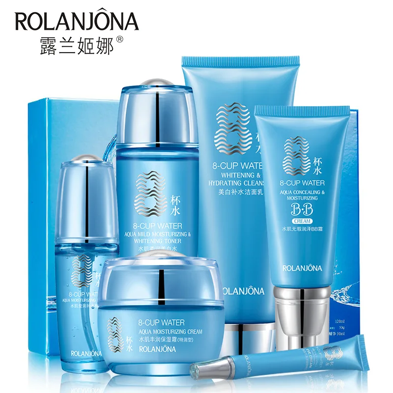 Rolanjona 8-Cup Water 6-in-1 Face Care Kit Deep Moisturizing and Anti-aging Skincare Set