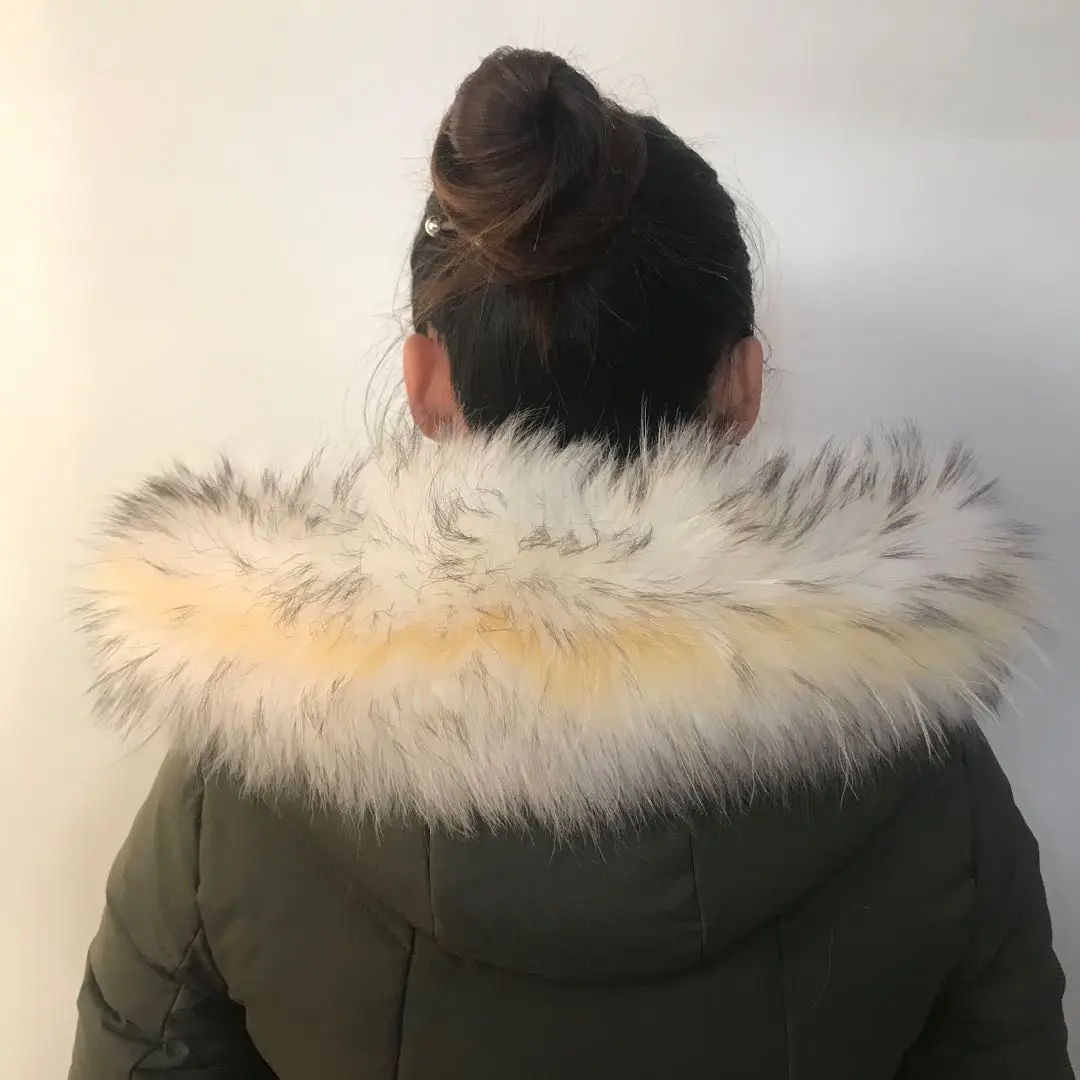 
High quality fashion new style fox fur collar real raccoon fur fox fur ladies coat collar 