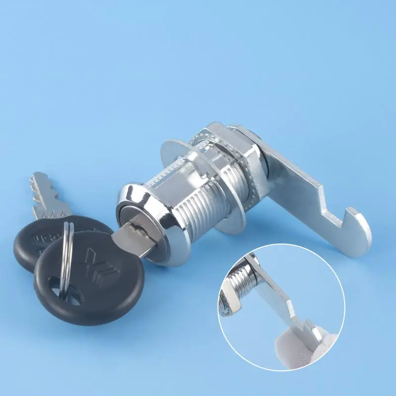 Super Durable  Steel and Zinc Cam Lock Keyed Alike Flat Key for Mailbox Metal Cabinets Drawers Kitchen Hotel Furniture