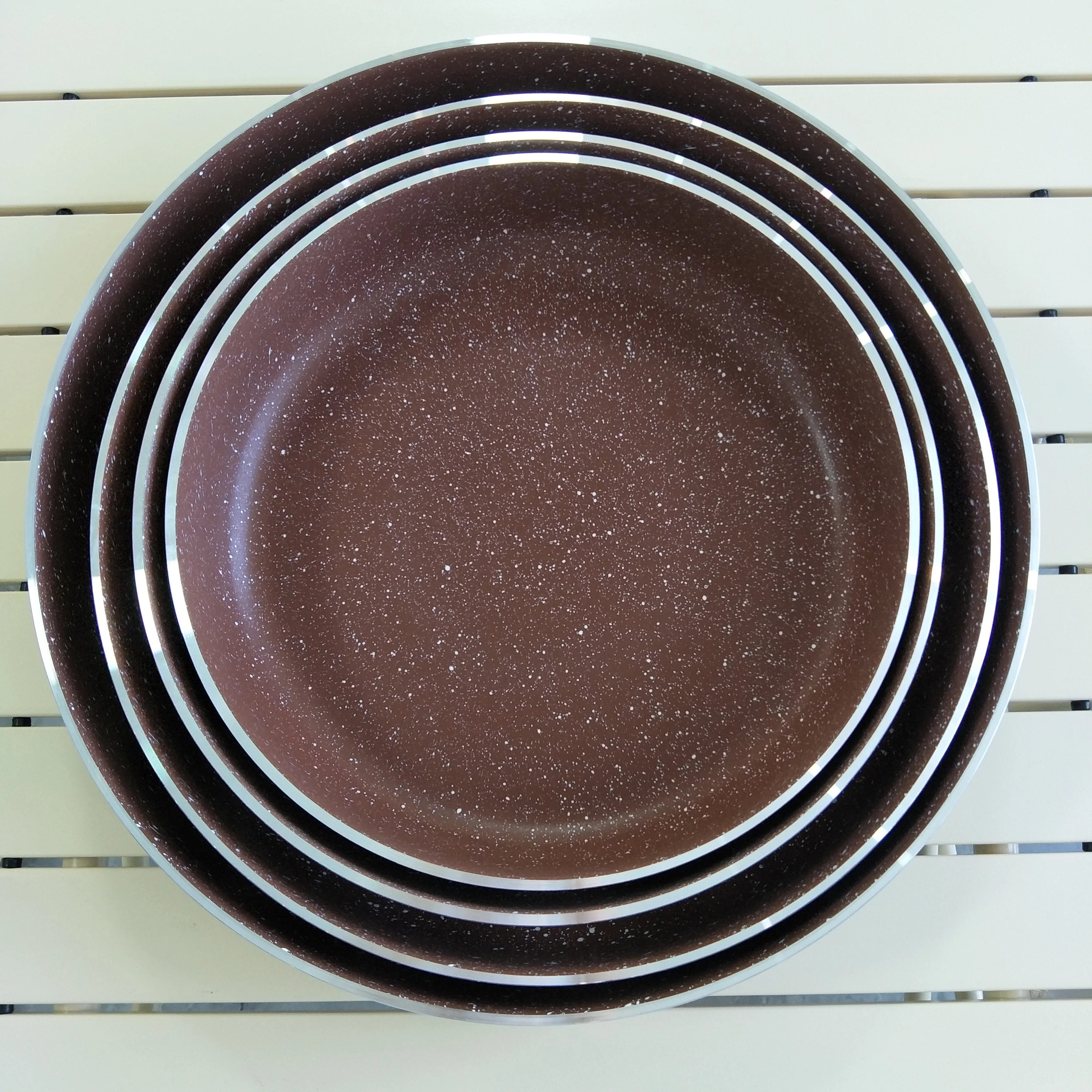 Direct Factory Multi Sizes Bakeware Granite Round Oven Tray,Marble Coating Cake Pan ,Baking Tray Aluminum