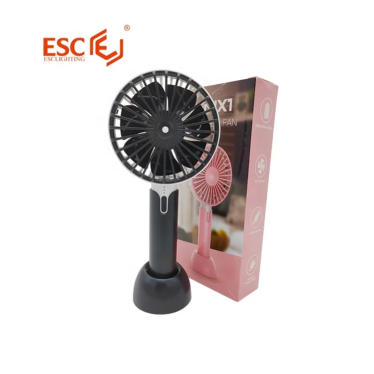 Wholesale 5v fan portable rechargeable fan 3 speed black mini electric desk small usb fan portable