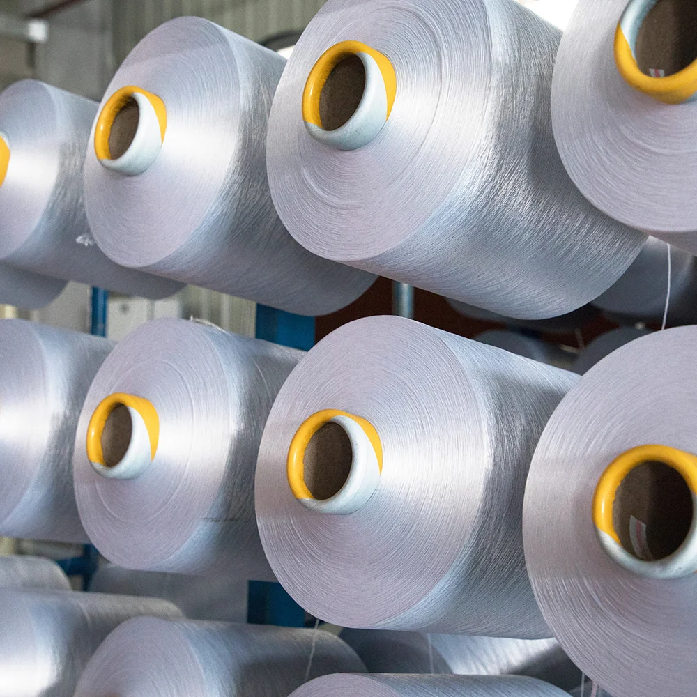 Yarn in stock label yarn polyester 75d/36 textured dty polyester yarn hilos