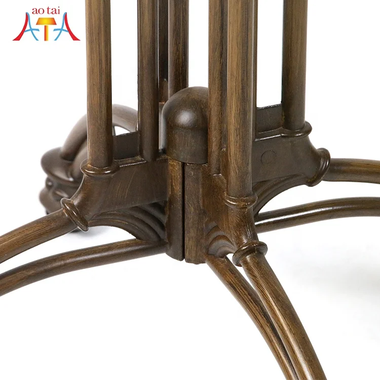 Wholesale Various colors styles restaurant coffee dining metal Aluminium table base