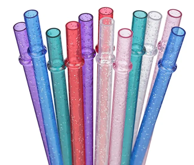 Wholesale Reusable PP Straw Bar Accessories Reusable Drinking Reusable Plastic Straws With Topper DOM-1021955