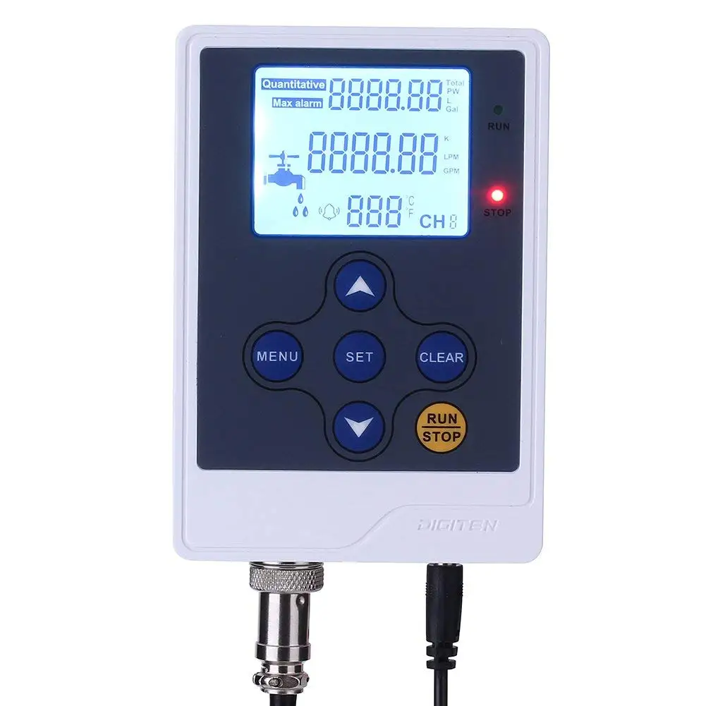 DIGITEN Water Liquid Flow Counter LCD Digital Quantitative Water Flow Controller