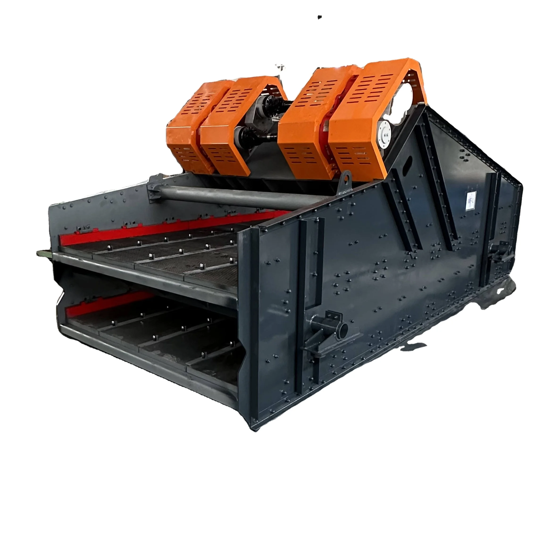 Double Eccentric Shaft Linear Vibrating Screen for Mineral Tailings Used Construction Farm Industries with Core Pump Component