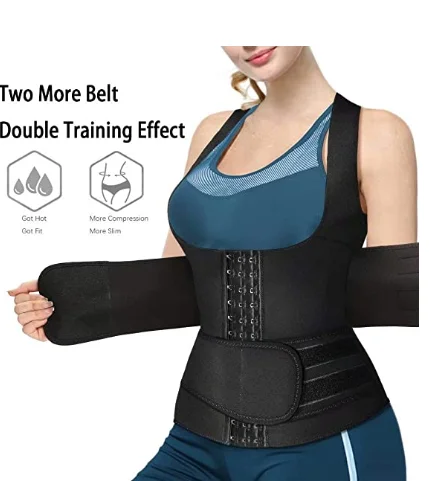 Neoprene Sauna Sweat Waist Trainer Corset Trimmer Vest for Women Tummy Control, Waist Cincher Body Shaper