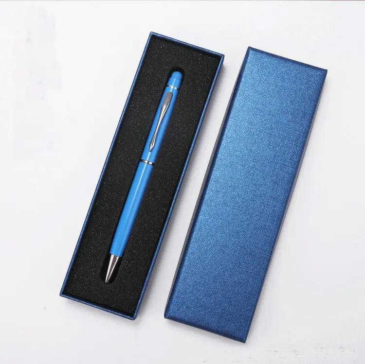 Ballpoint Pens 1.0mm Black Ink Soft Touch Click Metal Pen with Stylus Tip for Touch Screens Tablets Business Gifts School Office