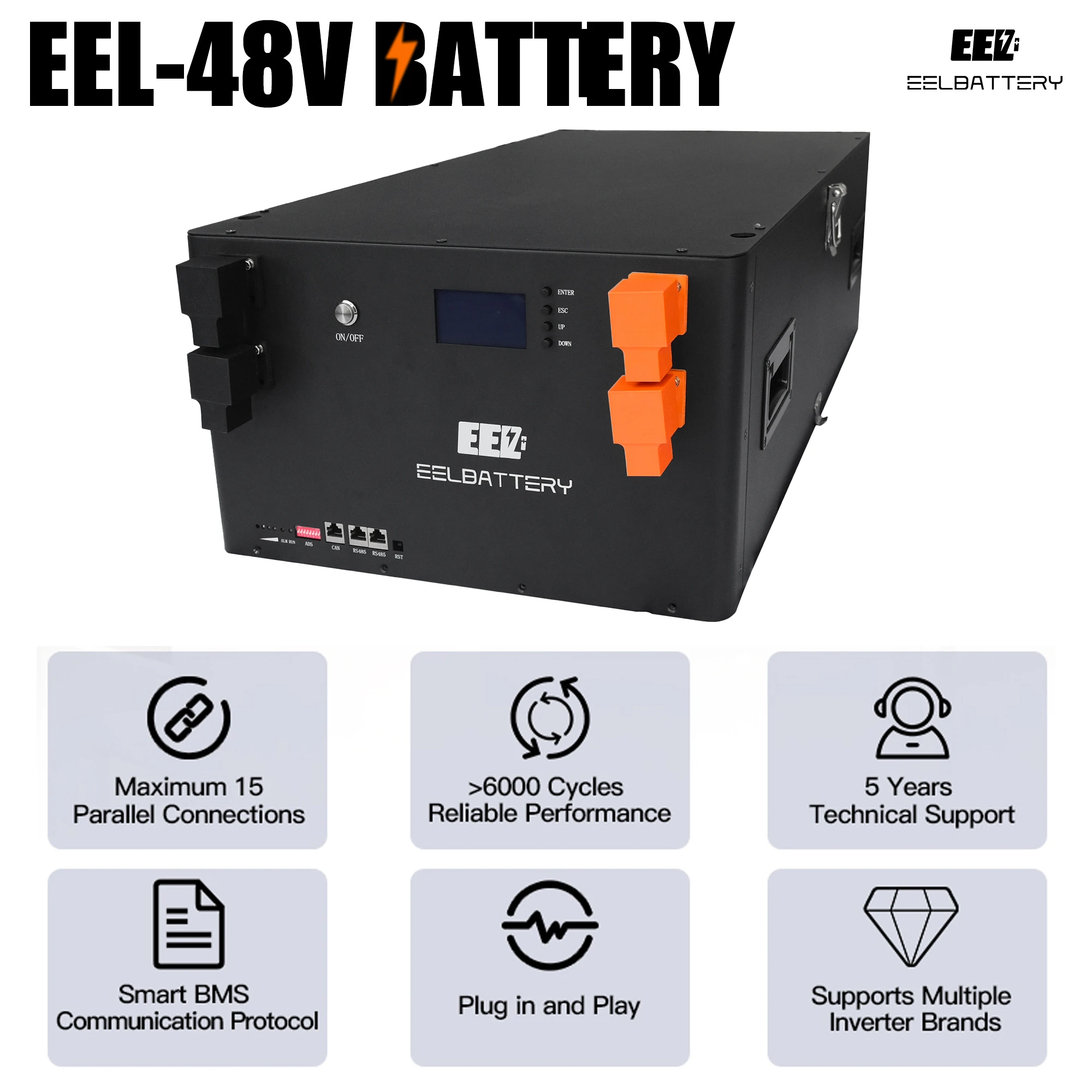 48V 51.2V lifepo4 280ah battery box with bms bluetooth and 485 200ah 230ah 302ah DIY battery case for Energy storage battery